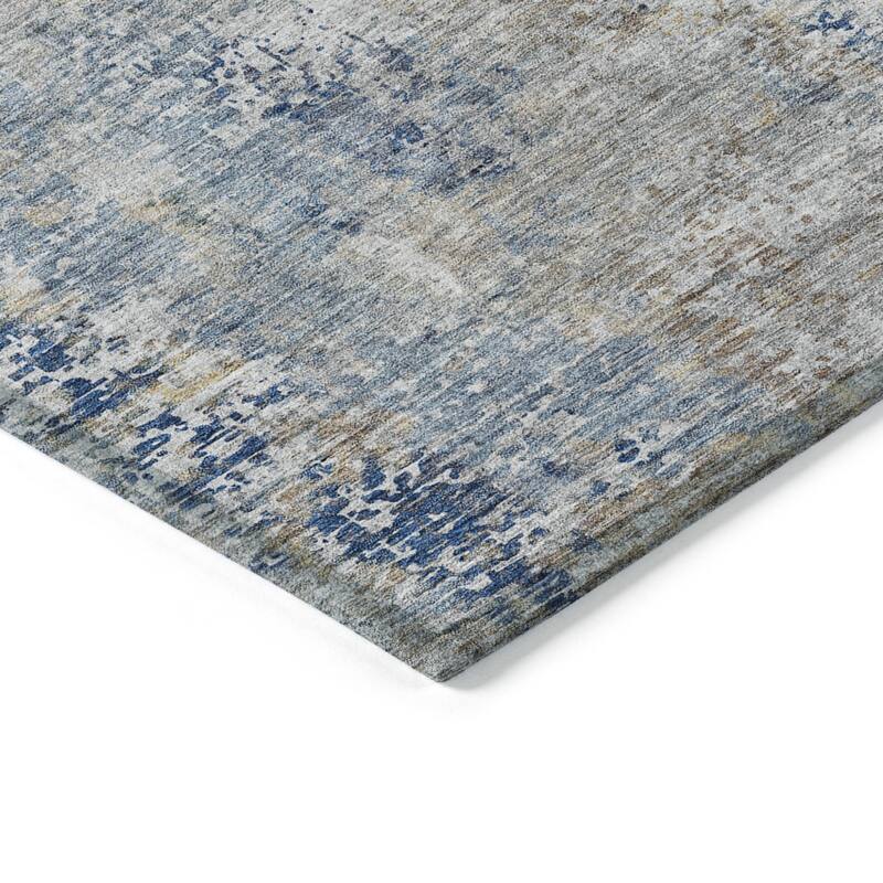 HomeRoots Abstract Transitional Rectangle Outdoor Rug