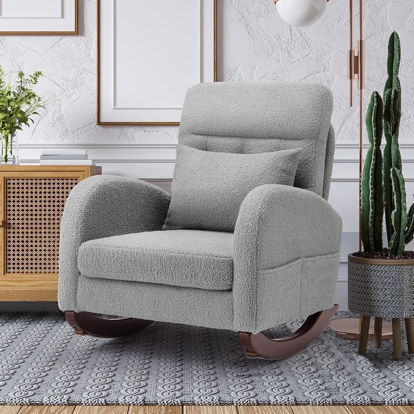 Accent Chairs Boho Nursery Glider Baby Rocking Chair MEMAEMO