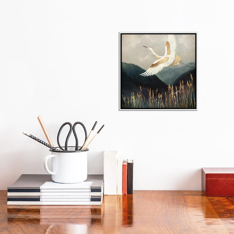 iCanvas "Elegant Flight" by SpaceFrog Designs Framed Canvas Print