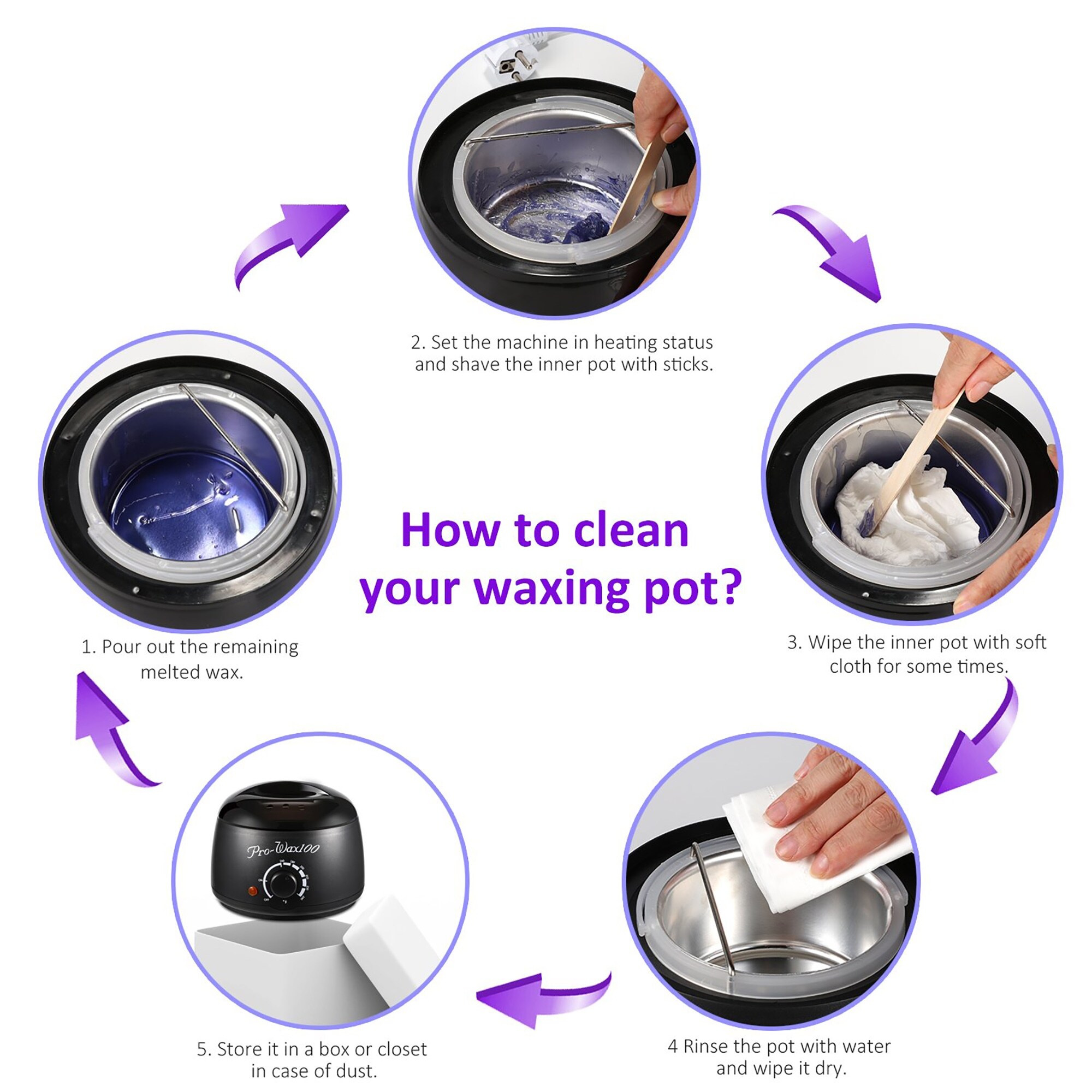 Shop Fitnate Stylish Electric Hair Removal Heater Hot Wax Warmer
