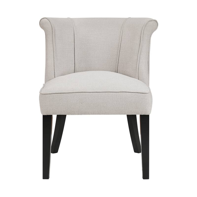 Camden 25" Textured Accent Chair - Espresso Finish Solid Wood Legs