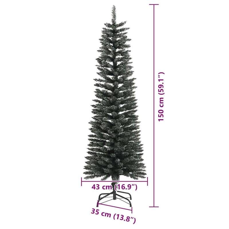 vidaXL Artificial Christmas Tree with 150 LEDs Green 43 x 43 x 150 cm