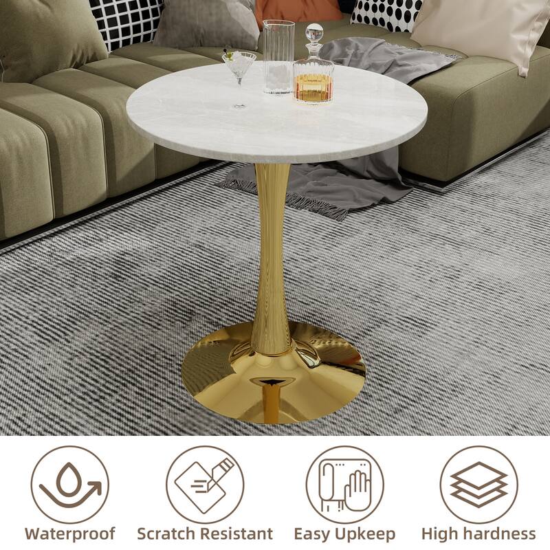 Mid-century modern style dining table accommodates 2 or 4 people