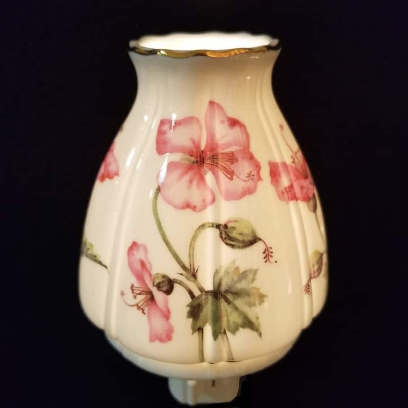 Pink Flowers Print Night Light