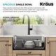 preview thumbnail 63 of 86, KRAUS Dex Stainless Steel Single Bowl Undermount Kitchen Bar Sink