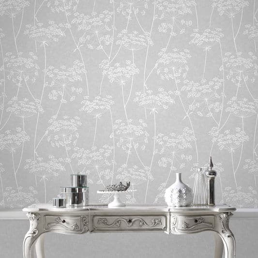 Superfresco Easy Aura Grey Wallpaper - 20.5 X 396