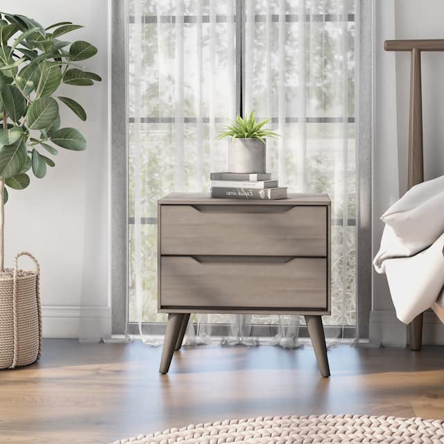 Carson Carrington Bodo Mid-century Modern 2-drawer Nightstand