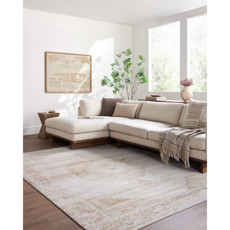 Livabliss Fifth Avenue Traditional Area Rug - Light Brown - 8'10" x 12'2"