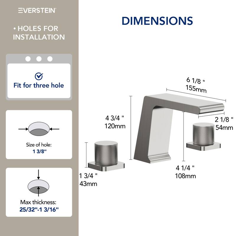 7-Spray Shower Faucet with 8 in. Widespread Double Handle Bathroom Faucet