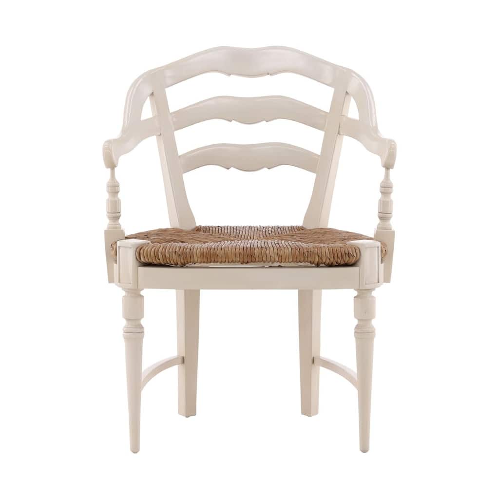 Furniture Classics Mahogany Rush Seat Maverick Arm Chair