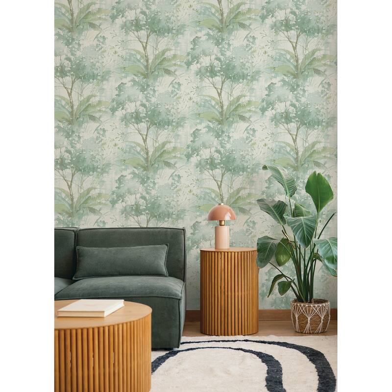 A-Street Prints Mistwood Green Forest Wallpaper