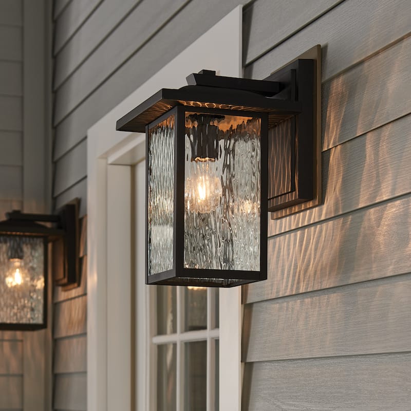 Kichler Lighting Capanna Collection 1-light Textured Black Outdoor Wall Lantern
