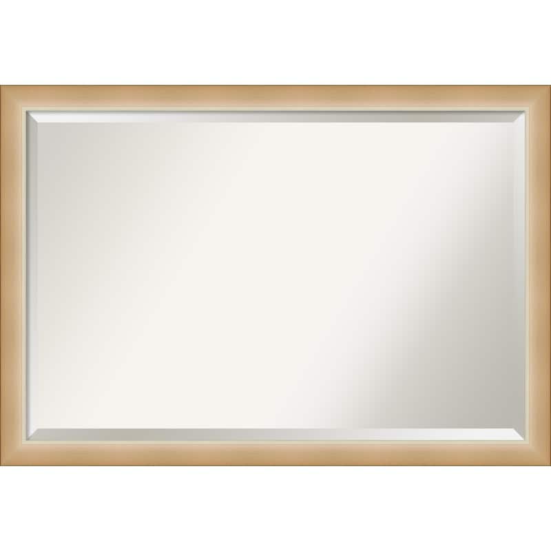 Beveled Bathroom Wall Mirror - Eva Narrow Frame