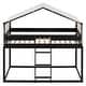 preview thumbnail 4 of 7, Twin over Twin Wood Bunk Bed with Tent, Espresso