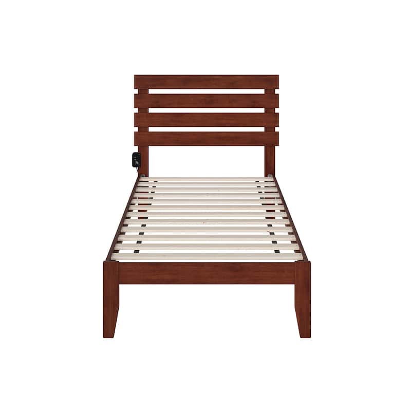 Oxford Platform Bed with USB Charger