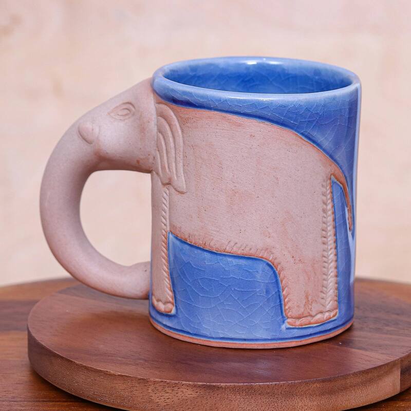 Novica Handmade Morning Joe Celadon Ceramic Mug