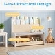 preview thumbnail 5 of 8, Gymax Kids Reading Nook w/Bench Bookshelf & 2 Cubbies Removable Padded