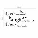 preview thumbnail 5 of 3, Walplus Huge Pink Tree Classic Live Laugh Love Quote Home Wall Sticker