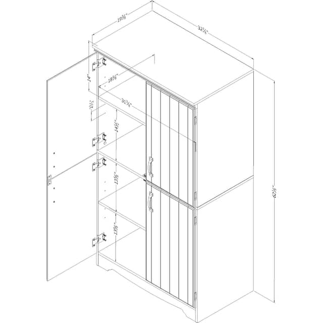 South Shore Farnel 4-door Storage Cabinet