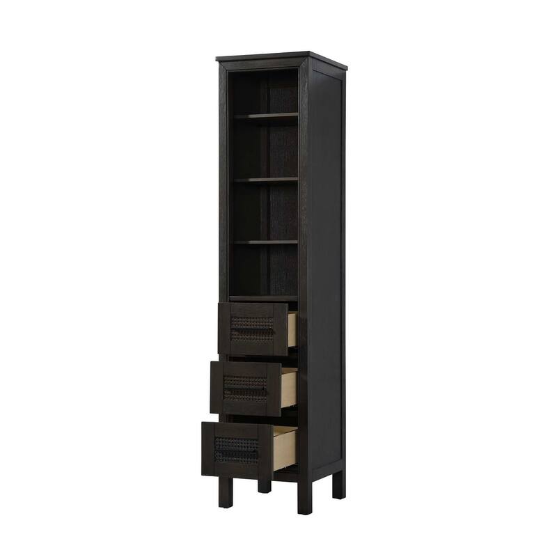 Winslow 16-28 Inch Open Shelving Bath Storage Cabinet