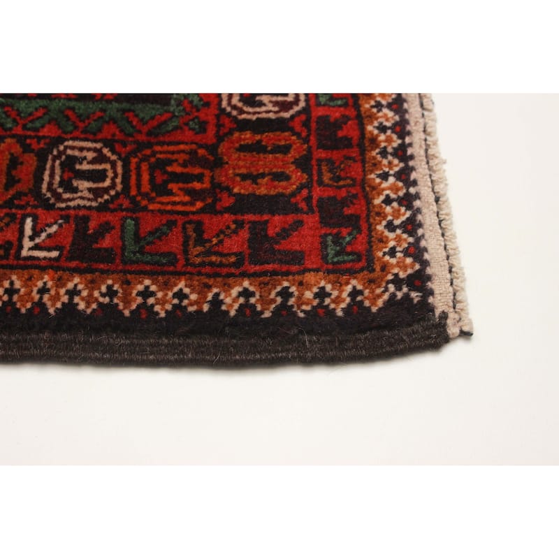 Teimani Red Rug 2'11" x 4'10" - 2'11 x 4'10