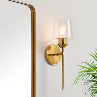 KAWOTI 1- Light Clear Glass Wall Sconce