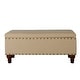 preview thumbnail 7 of 48, Copper Grove Muscari Upholstered Storage Bench with Nailhead Trim