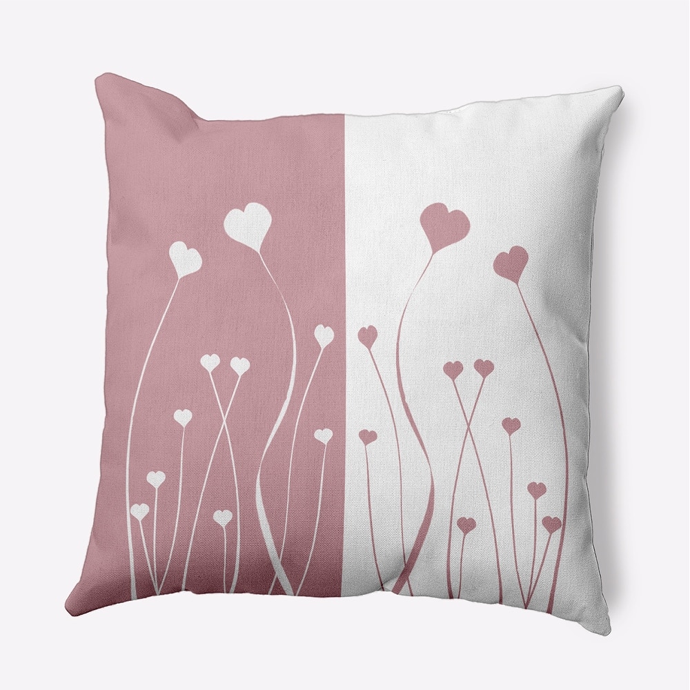 Growing Love Valentines Day Decorative Throw Pillow