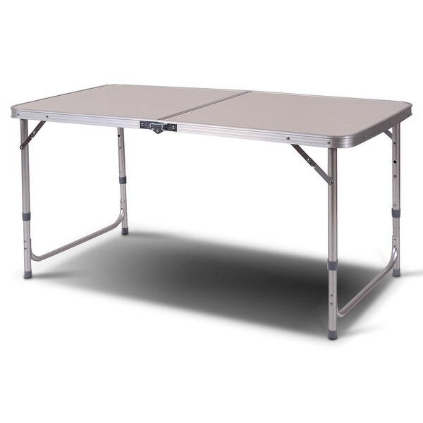 aluminum portable adjustable folding table