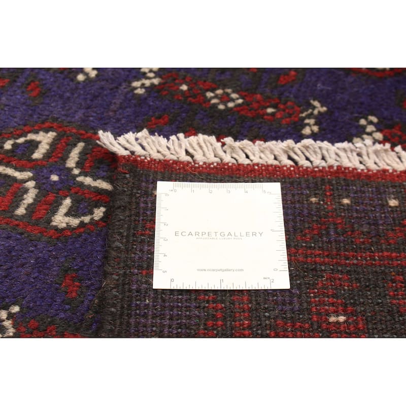 ECARPETGALLERY Hand-knotted Uzbek Kargahi Blue Wool Rug - 5'3 x 8'0