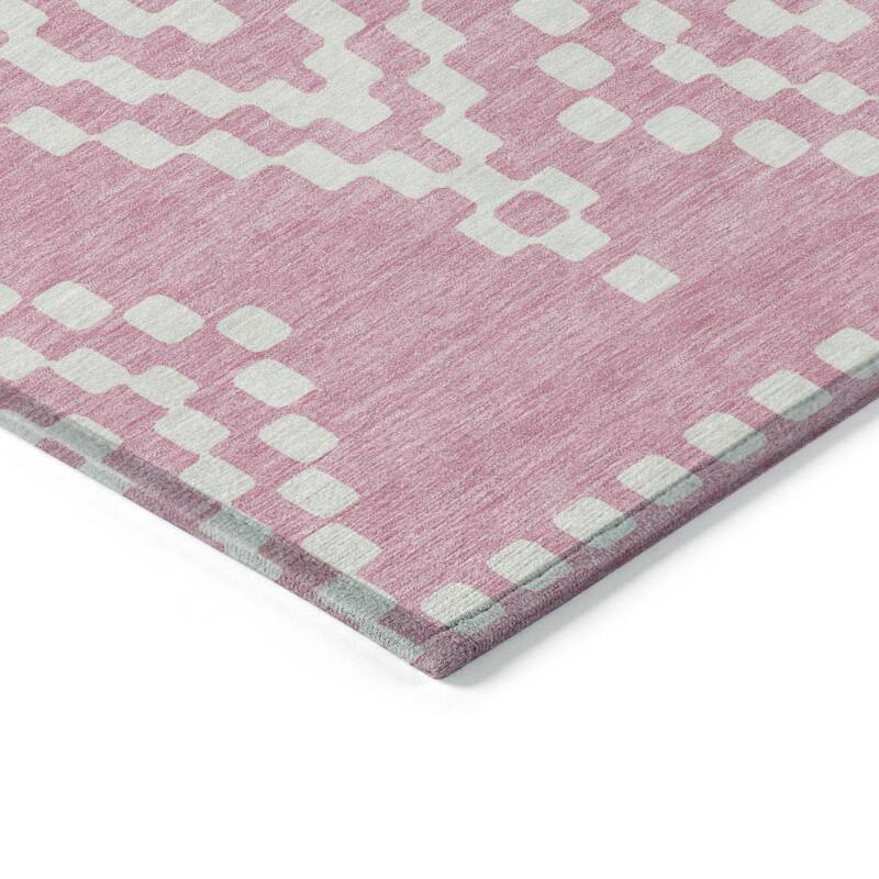 HomeRoots Geometric Transitional Rectangle Outdoor Rug