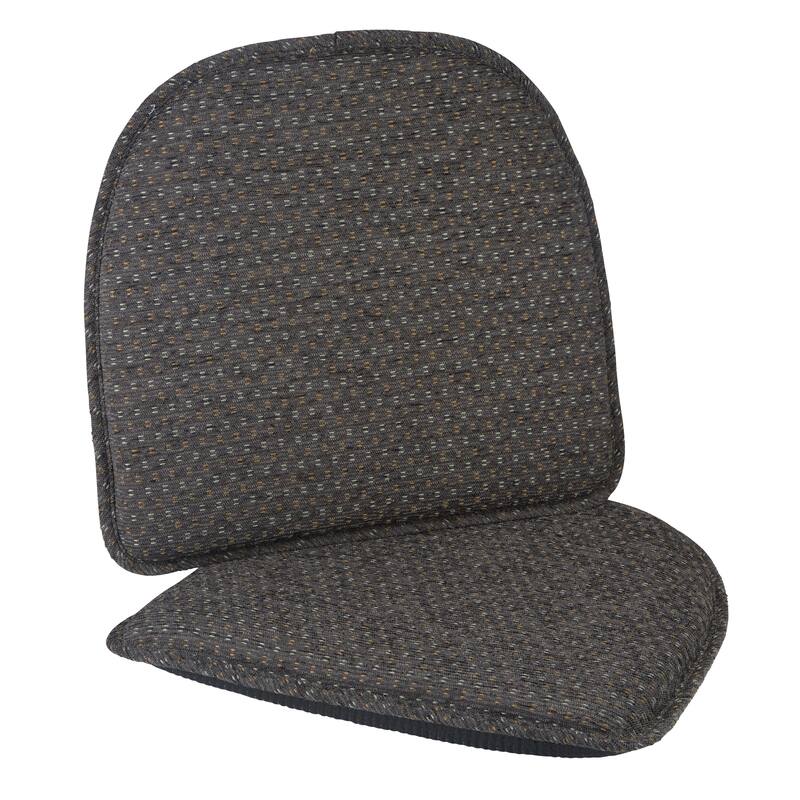 Klear Vu Raindrops Dining Chair Cushion Set - Grey - Set of 2