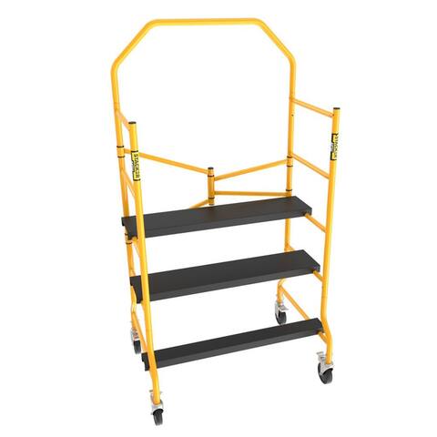Stacker S-IRM4G0 5 Foot High Portable Interior Scaffolding with Locking Wheels - 75.51