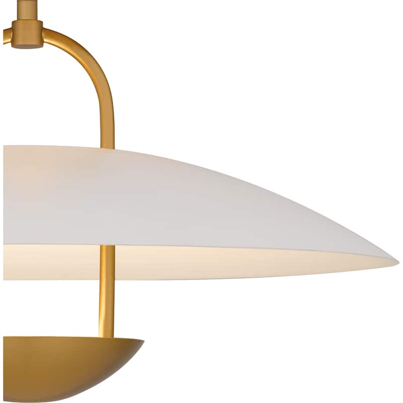 Bingham Integrated LED Brushed Gold Pendant
