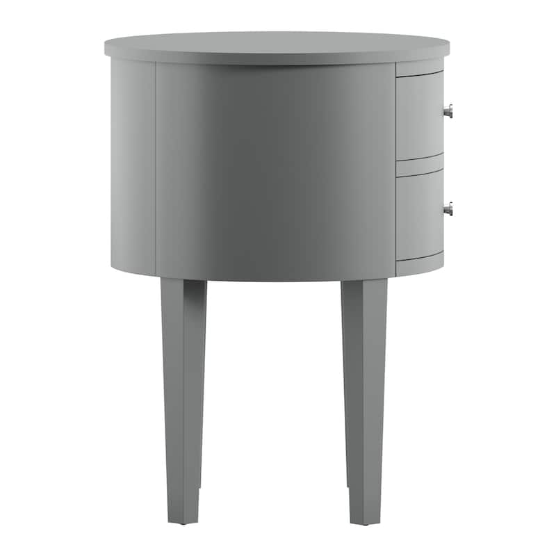 Aldine 2-drawer Oval Accent Table by iNSPIRE Q Bold