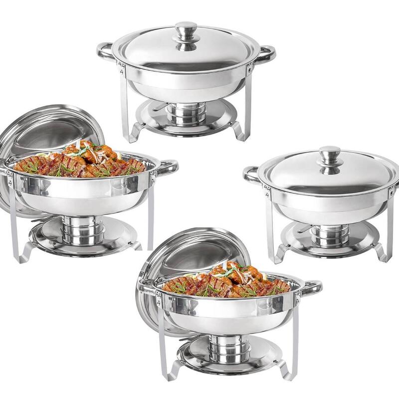 Portable Buffet Server, Commercial Soup Warmer Set - 4 Pcs