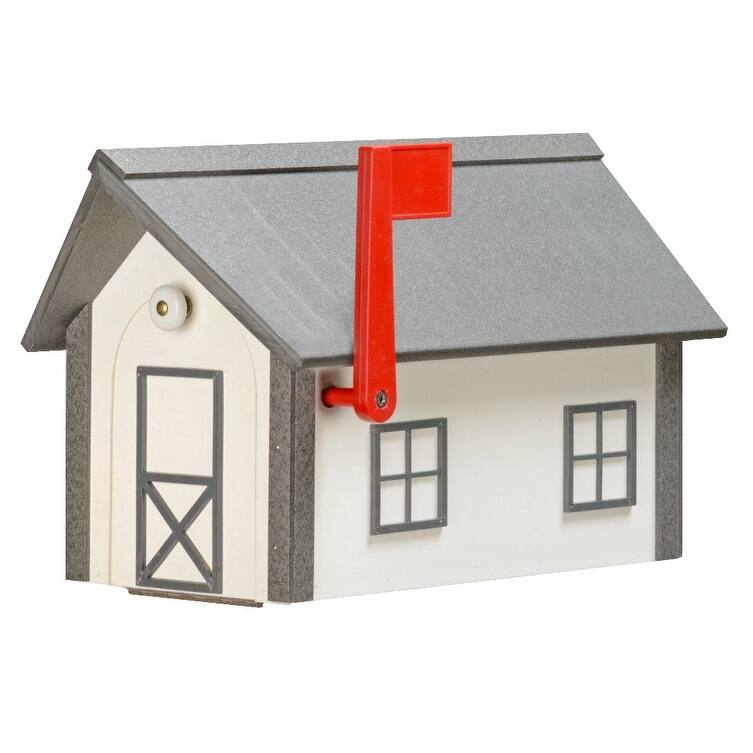 Standard Poly Mailbox with Poly Roof
