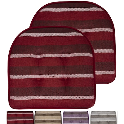 Bradford Striped U Shaped Memory Foam Chair Pad