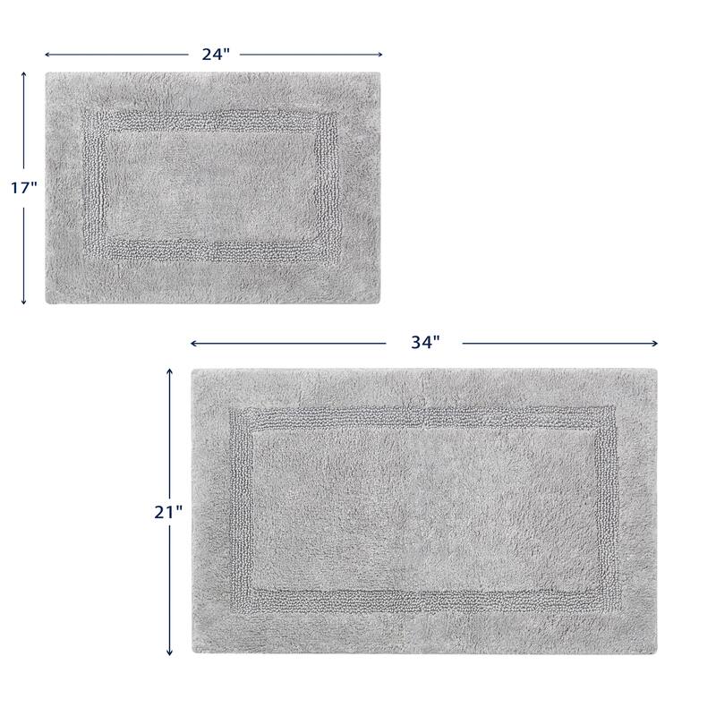 Nautica Peniston 2 Piece Cotton Bath Rug Set