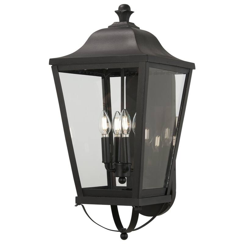The Great Outdoors 73283 Savannah 4 Light 25-1/2" Tall Outdoor Wall - Sand Coal