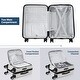 preview thumbnail 41 of 51, Carry-on Luggage 20 Inch Front Open Luggage Lightweight Suitcase