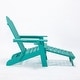 preview thumbnail 15 of 26, Folding Adirondack Chair with Cup Holder, for Patio Deck Garden