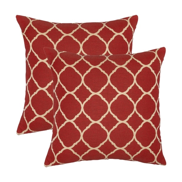 slide 1 of 1, Austin Horn Classics Sunbrella Accord Crimson 18-inch Pillow (Set of 2)
