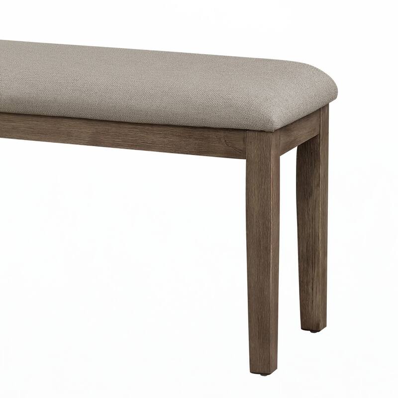 Fabric Upholstered Seat 1pc Bench
