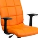 preview thumbnail 9 of 11, Mid-Back Quilted Vinyl Swivel Task Office Chair with Arms
