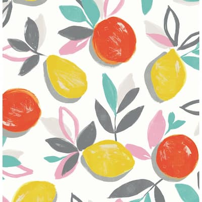NextWall Fruit Toss Peel and Stick Wallpaper