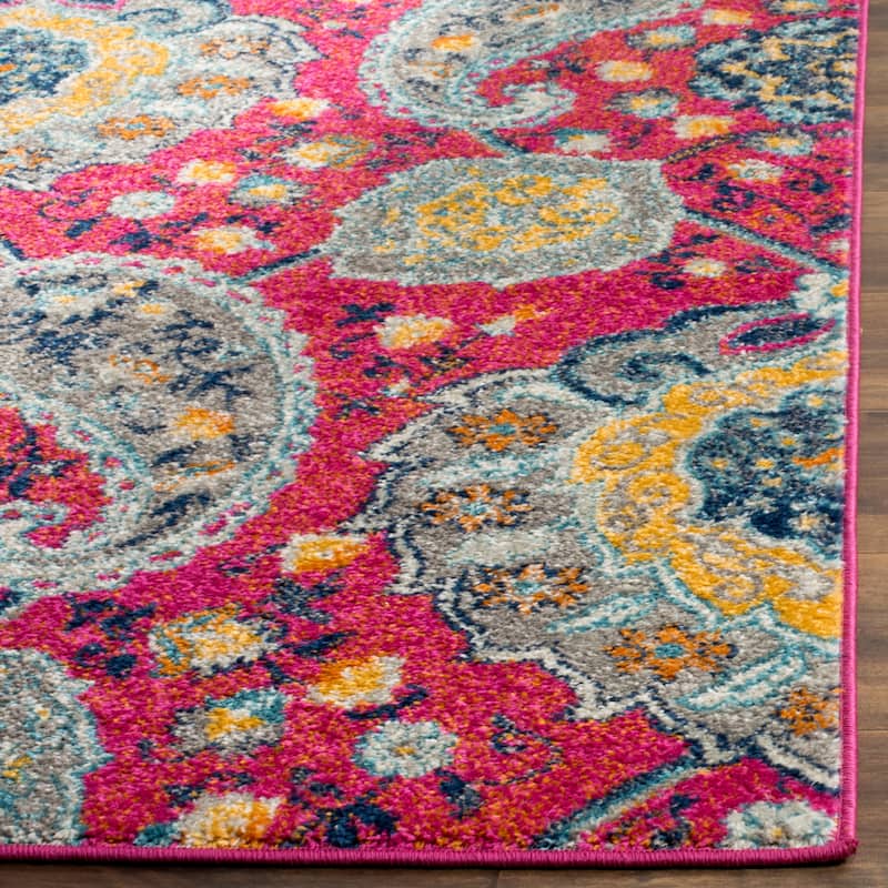 SAFAVIEH Madison Belle Boho Glam Paisley Pattern Area Rug