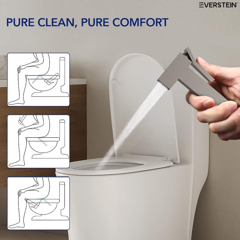 Multi-Function Handheld Bidet Sprayer with Temperature Control, Bidet Attachment for Toilet - N/A