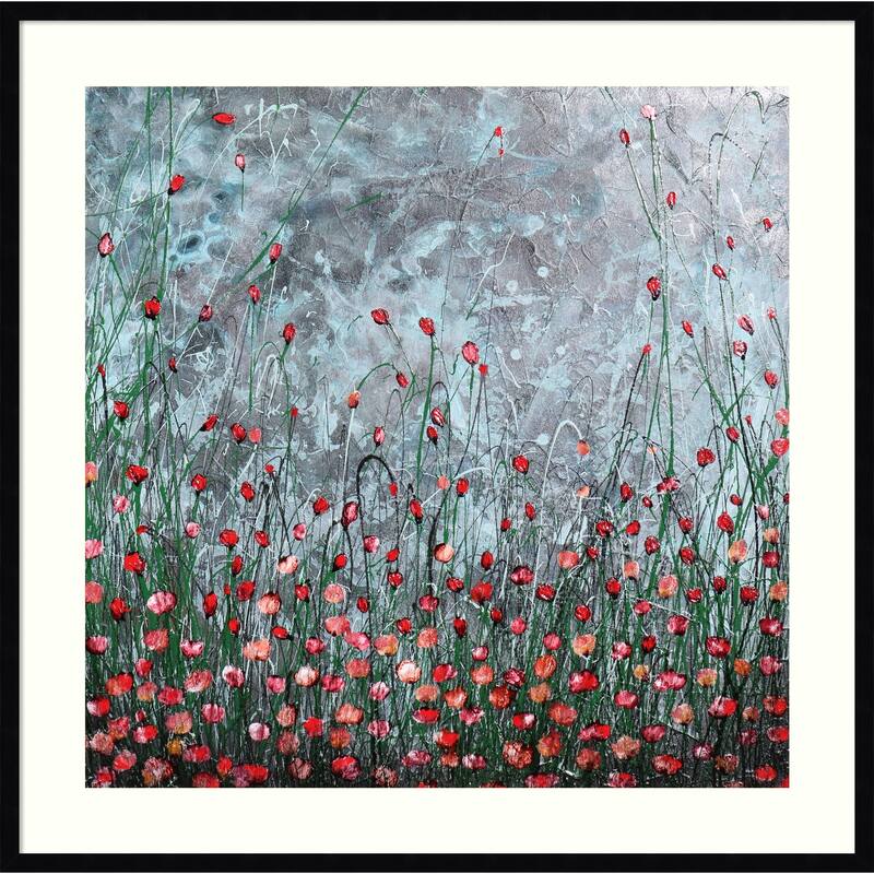 Night Is Coming by Donatella Marraoni Wood Framed Wall Art Print - Svelte Noir Black