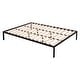 preview thumbnail 14 of 15, Black Twin over Full Metal Bunk Bed with Shelves and Noise-Free Slats